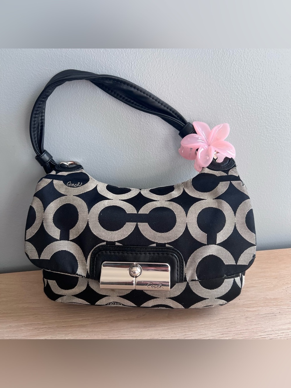 Coach Kristen Op Art Hobo Bag - Picture 7 of 7